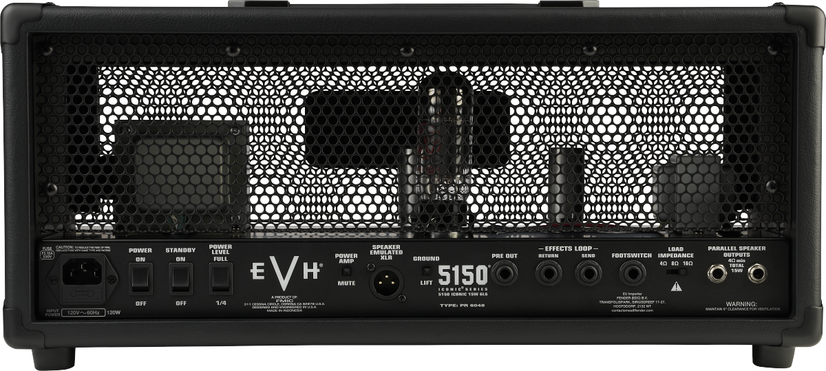 Evh 5150 Iconic 6l615w Head Black - Electric guitar amp head - Variation 1