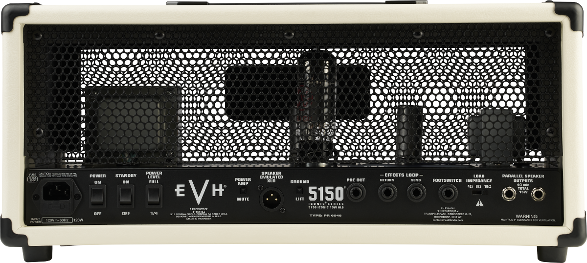 Evh 5150 Iconic 6l615w Head Ivory - Electric guitar amp head - Variation 2