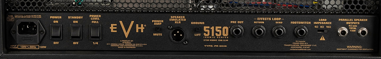 Evh 5150 Iconic El34 15w Head - Electric guitar amp head - Variation 2