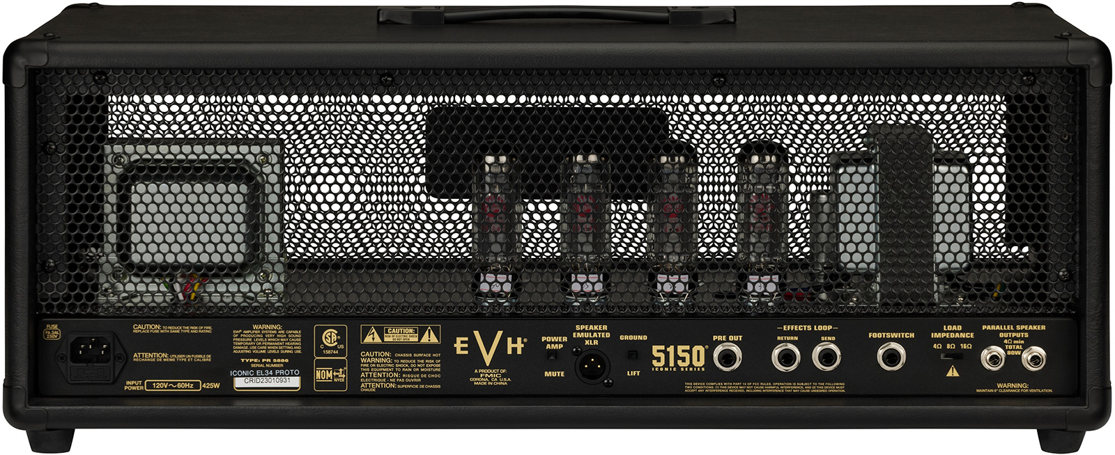 Evh 5150 Iconic El34 80w Head - Electric guitar amp head - Variation 2