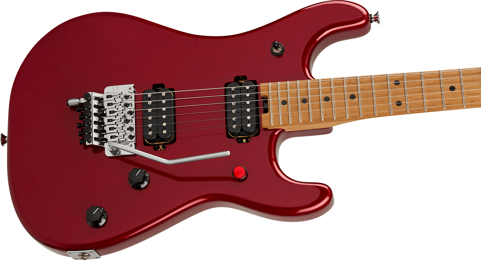 Evh 5150 Series Deluxe Mex 2h Fr Mn - Candy Apple Red Metallic - Str shape electric guitar - Variation 2