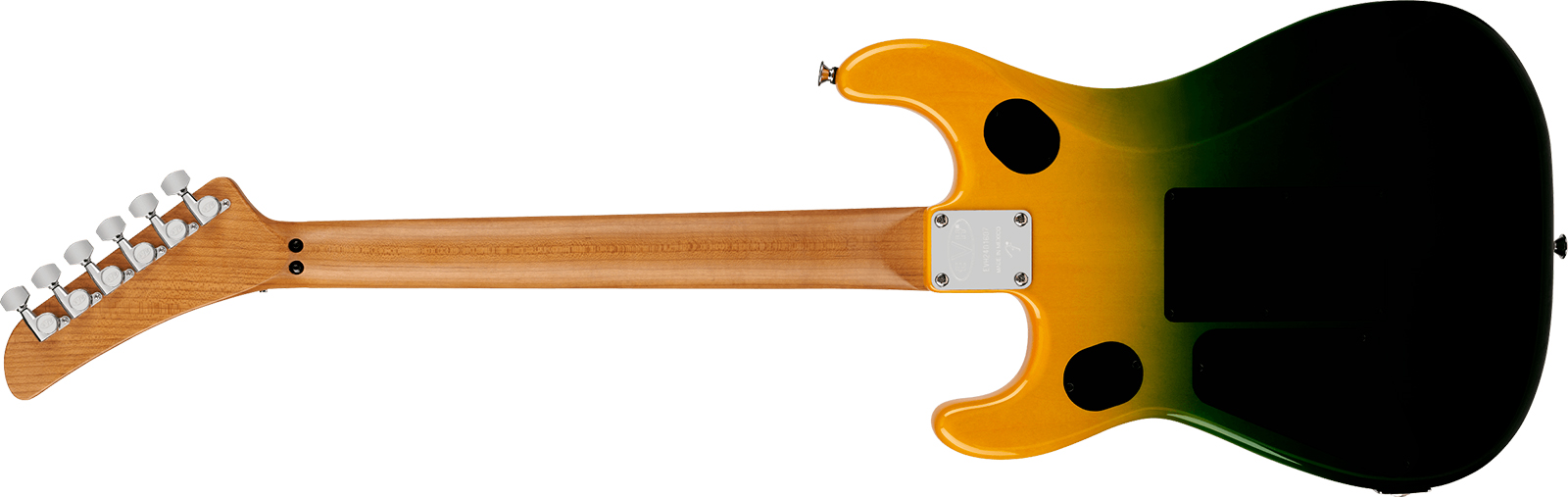 Evh 5150 Series Deluxe Qm Mex 2h Fr Mn - Limeade Zest - Str shape electric guitar - Variation 1