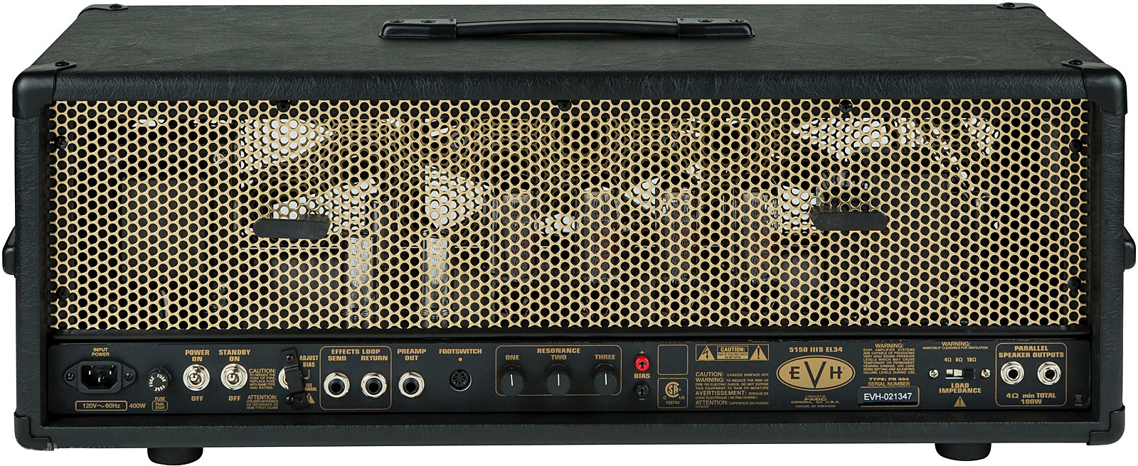 Evh 5150iiis 100w El34 Head Black & Gold - Electric guitar amp head - Variation 1