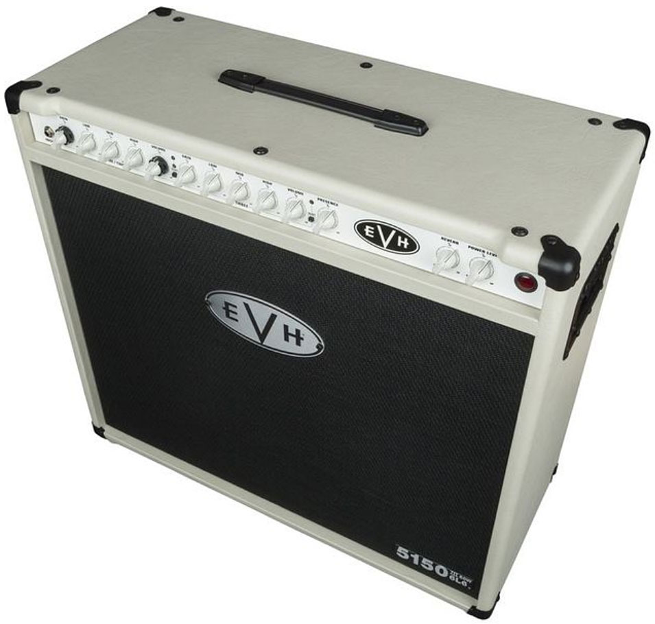 Evh 5150iii 2x12 50w 6l6 Combo Ivory - Electric guitar combo amp - Variation 1
