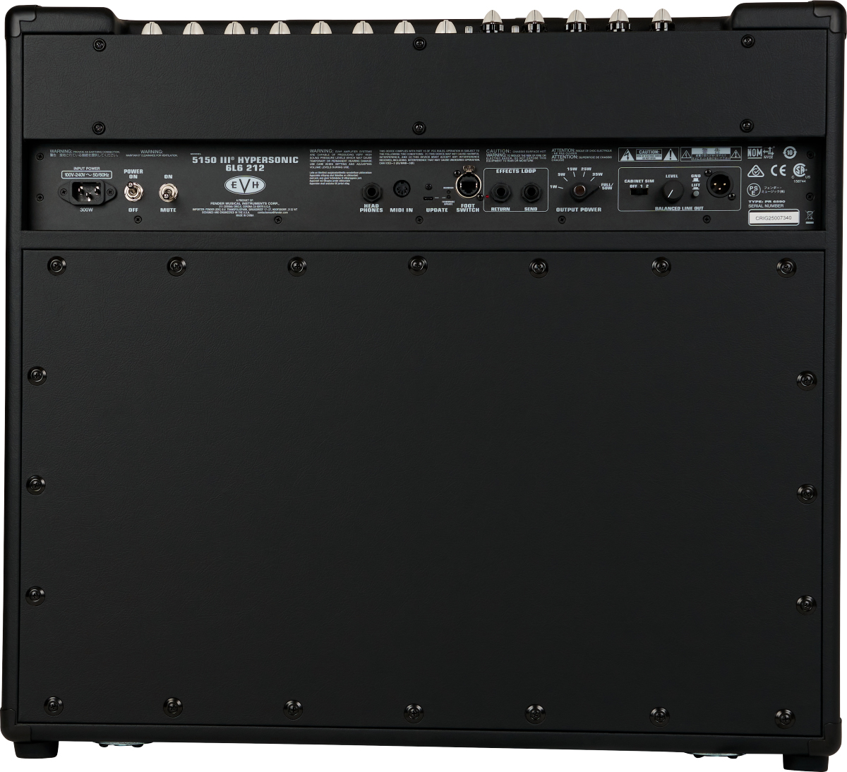 Evh 5150iii Hypersonic 6l6 2x12 Combo 50w - Electric guitar combo amp - Variation 2