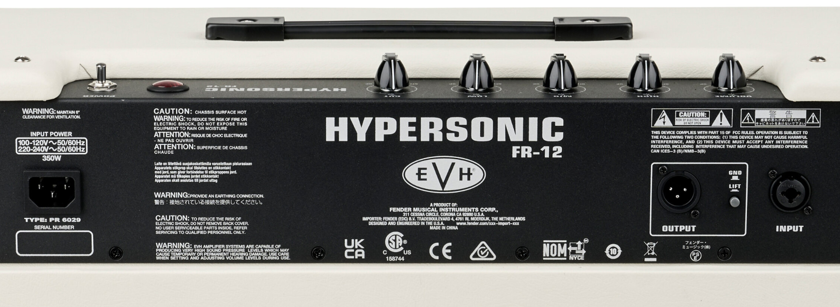 Evh 5150iii Hypersonic Fr12 1000w 1x12  Ivory - Electric guitar amp cabinet - Variation 5