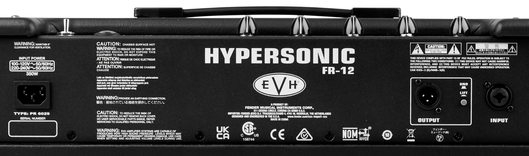 Evh 5150iii Hypersonic Fr12 1000w 1x12  Black - Electric guitar amp cabinet - Variation 4