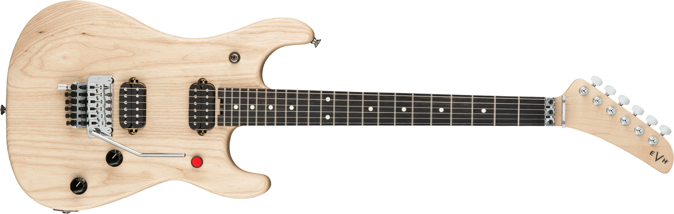 Evh 5150 Deluxe Ash Ltd Mex 2h Fr Eb - Natural Satin - Str shape electric guitar - Main picture