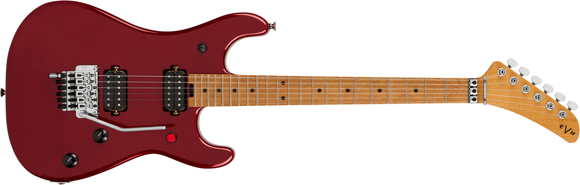 Evh 5150 Series Deluxe Mex 2h Fr Mn - Candy Apple Red Metallic - Str shape electric guitar - Main picture
