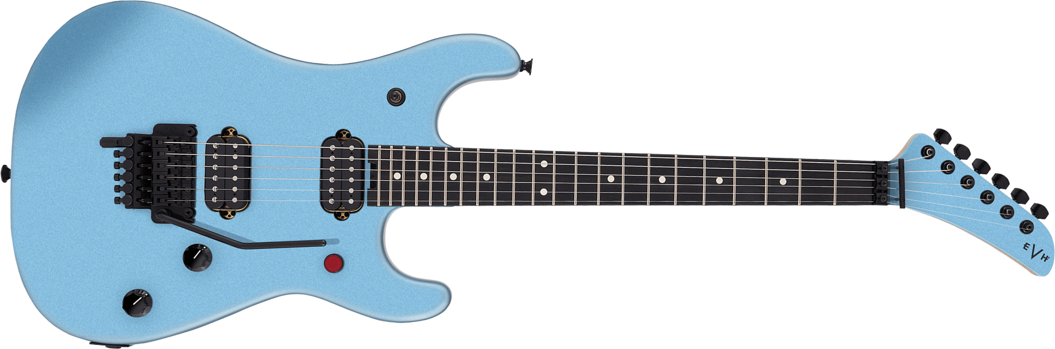 Evh 5150 Standard Mex 2h Fr Eb - Ice Blue Metallic - Str shape electric guitar - Main picture