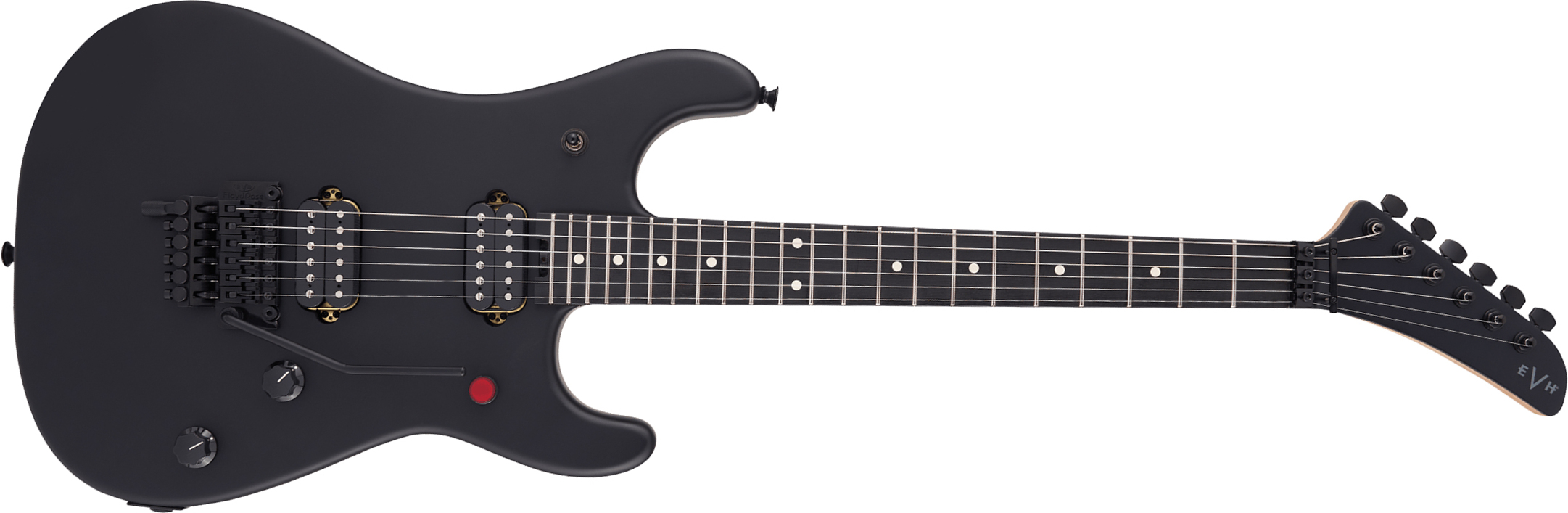 Evh 5150 Standard Mex 2h Fr Eb - Stealth Black - Str shape electric guitar - Main picture