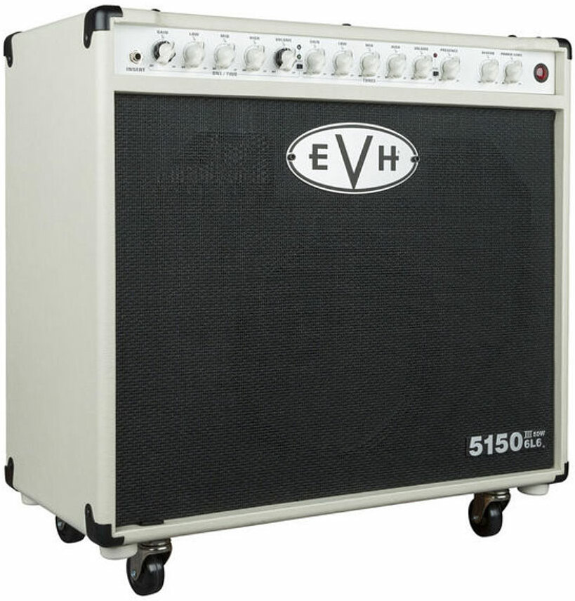 Evh 5150iii 1x12 50w 6l6 Combo Ivory - Electric guitar combo amp - Main picture