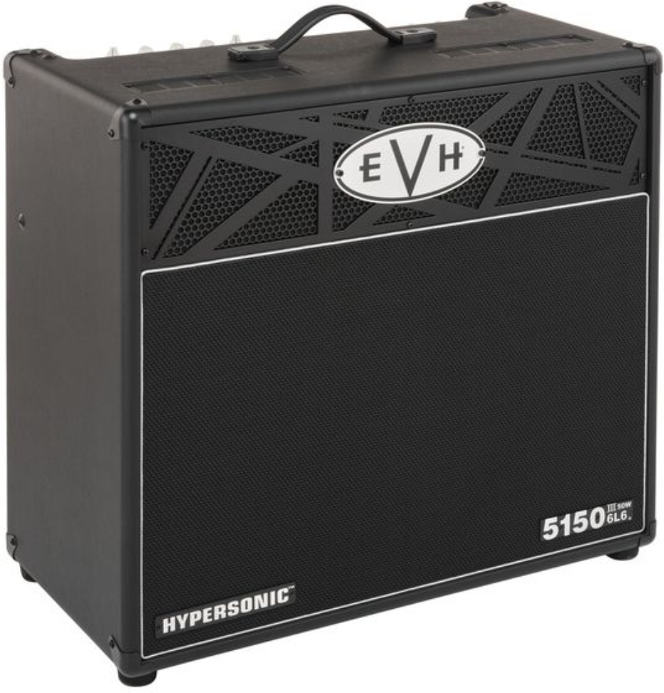 Evh 5150iii Hypersonic 6l6 1x12 Combo 50w Black - Electric guitar combo amp - Main picture