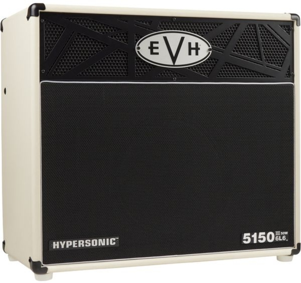 Evh 5150iii Hypersonic 6l6 1x12 Combo 50w Ivory - Electric guitar combo amp - Main picture