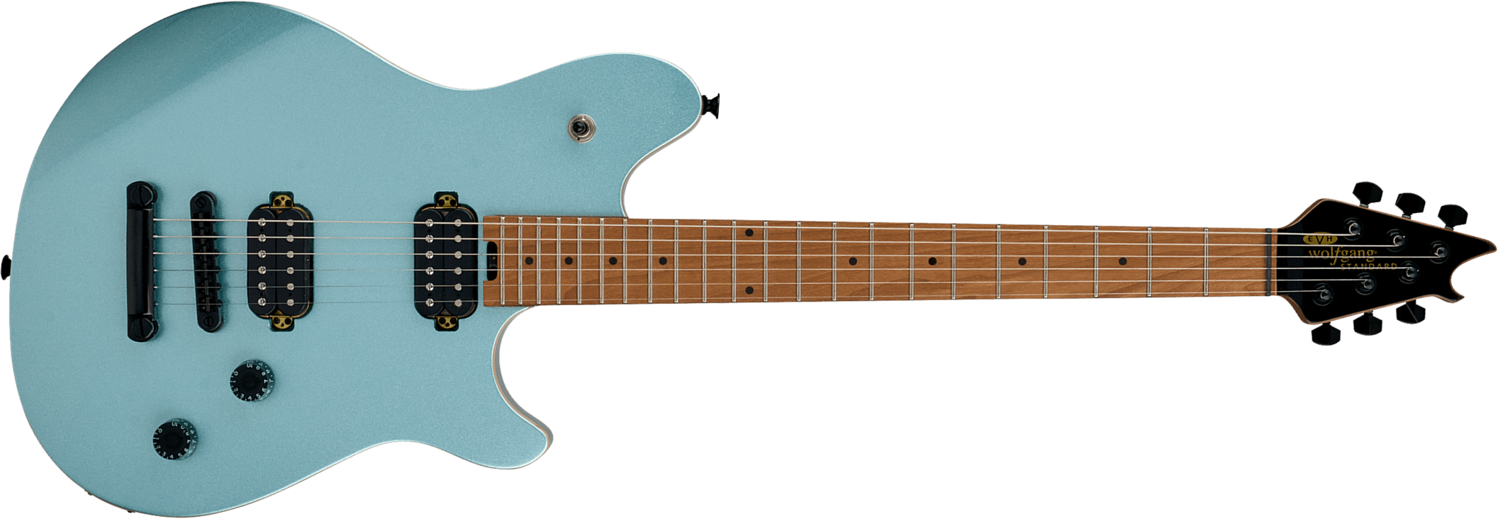 Evh Wolfgang Standard Tom Ind 2h Ht Mn - Sea Foam Pearl Metallic - Metal electric guitar - Main picture