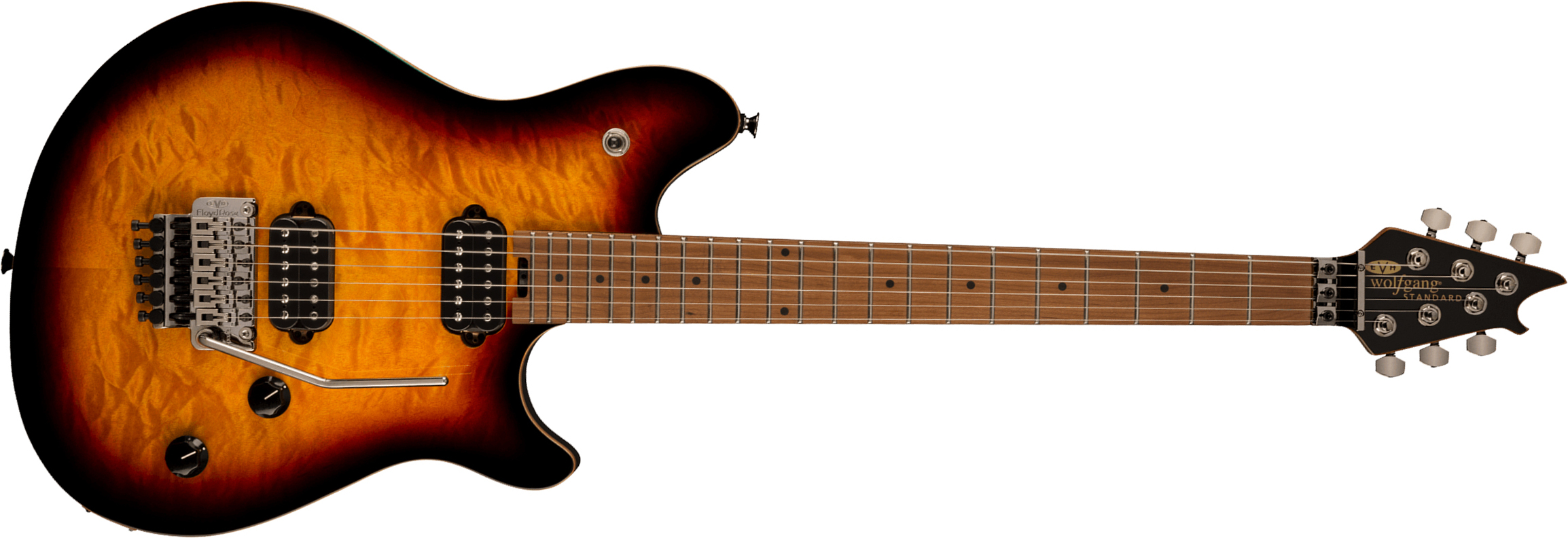Evh Wolfgang Wg Standard Qm 2h  Fr Mn - 3-color Sunburst - Metal electric guitar - Main picture