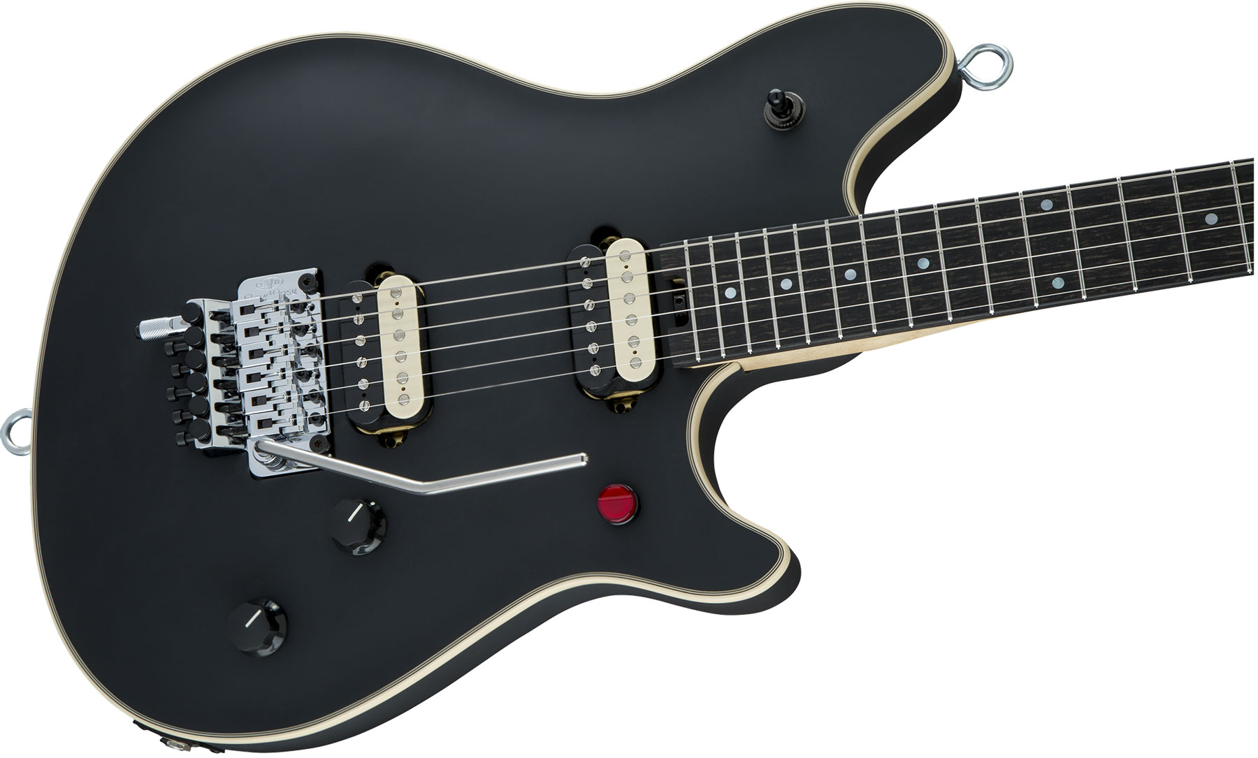 Evh Edward Van Halen Wolfgang Usa Signature Hh Fr Eb - Stealth Black - Metal electric guitar - Variation 2