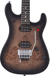 Str shape electric guitar Evh                            5150 Series Deluxe Poplar Burl (MEX, EB) - Black burst