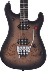 Str shape electric guitar Evh 5150 Series Deluxe Poplar Burl (MEX, EB) - Black burst