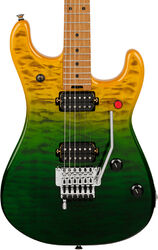 Str shape electric guitar Evh 5150 Series Deluxe QM - Limeade Zest