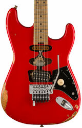Str shape electric guitar Evh Frankenstein Relic - Red