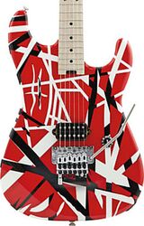 Str shape electric guitar Evh                            Striped Series - Red with black stripes