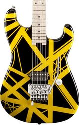 Str shape electric guitar Evh                            Striped Series - Black with yellow stripes
