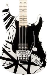 Str shape electric guitar Evh                            Striped Series - White with black stripes