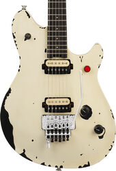 Signature electric guitar Evh Striped Wolfgang Special Ltd (MEX, EB) - Distressed Ivory