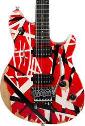 Metal electric guitar Evh Striped  Wolfgang Special Ltd (MEX, EB) - Aged red black & white stripes