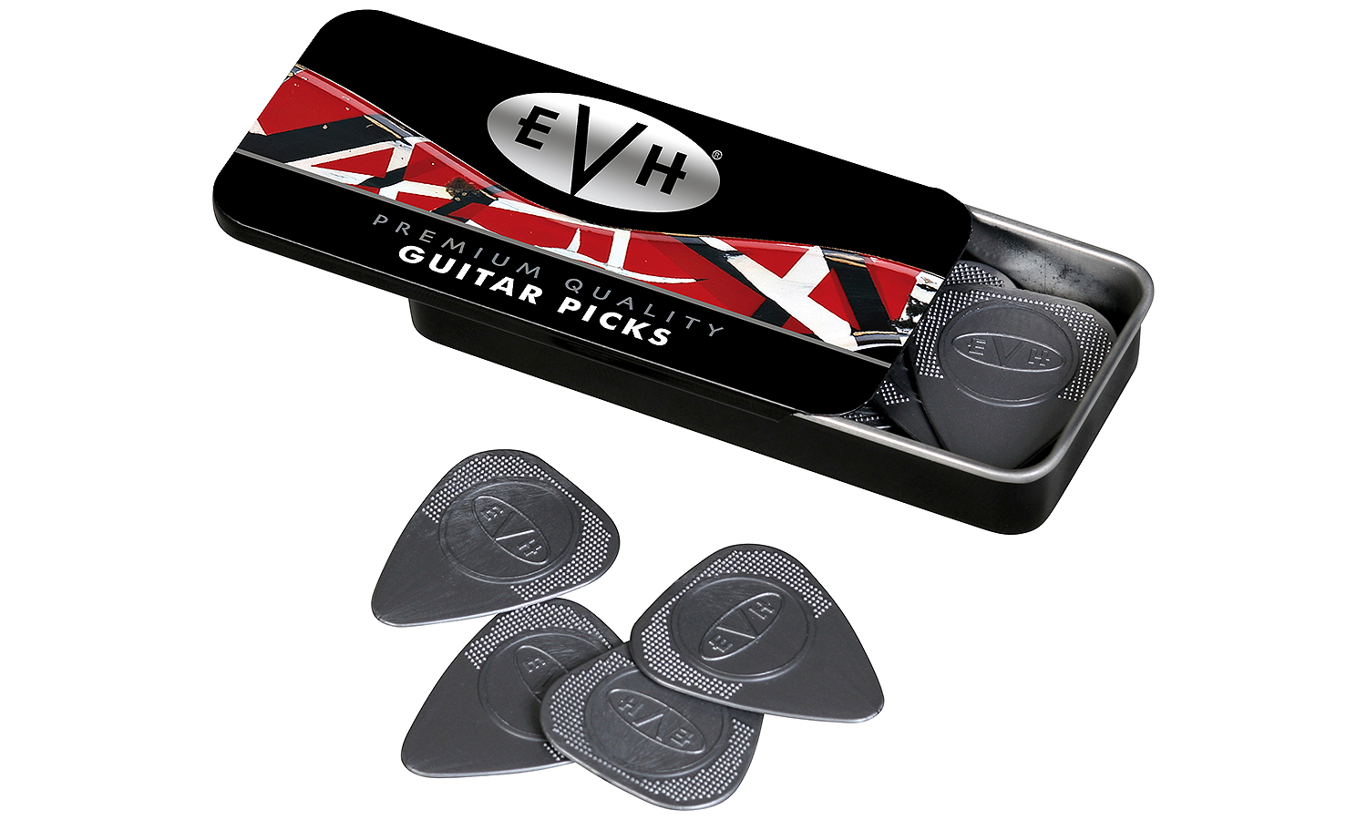 Evh Lot De 12 Mediators Premium Pick Tin .60mm - Guitar pick - Variation 1