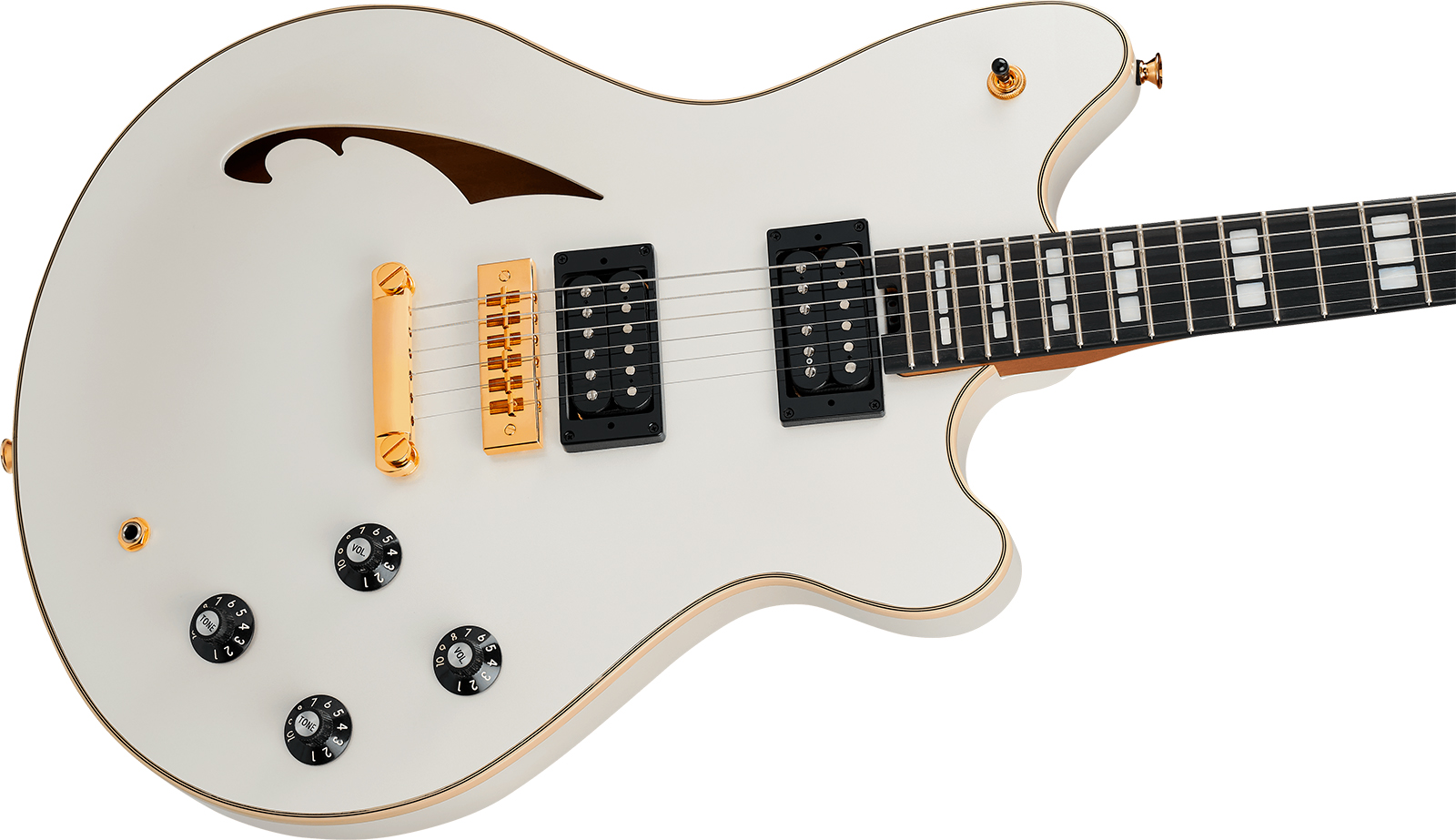 Evh Sa126 Special 2h Ht Eb - Platinum Pearl Metallic - Semi-hollow electric guitar - Variation 2