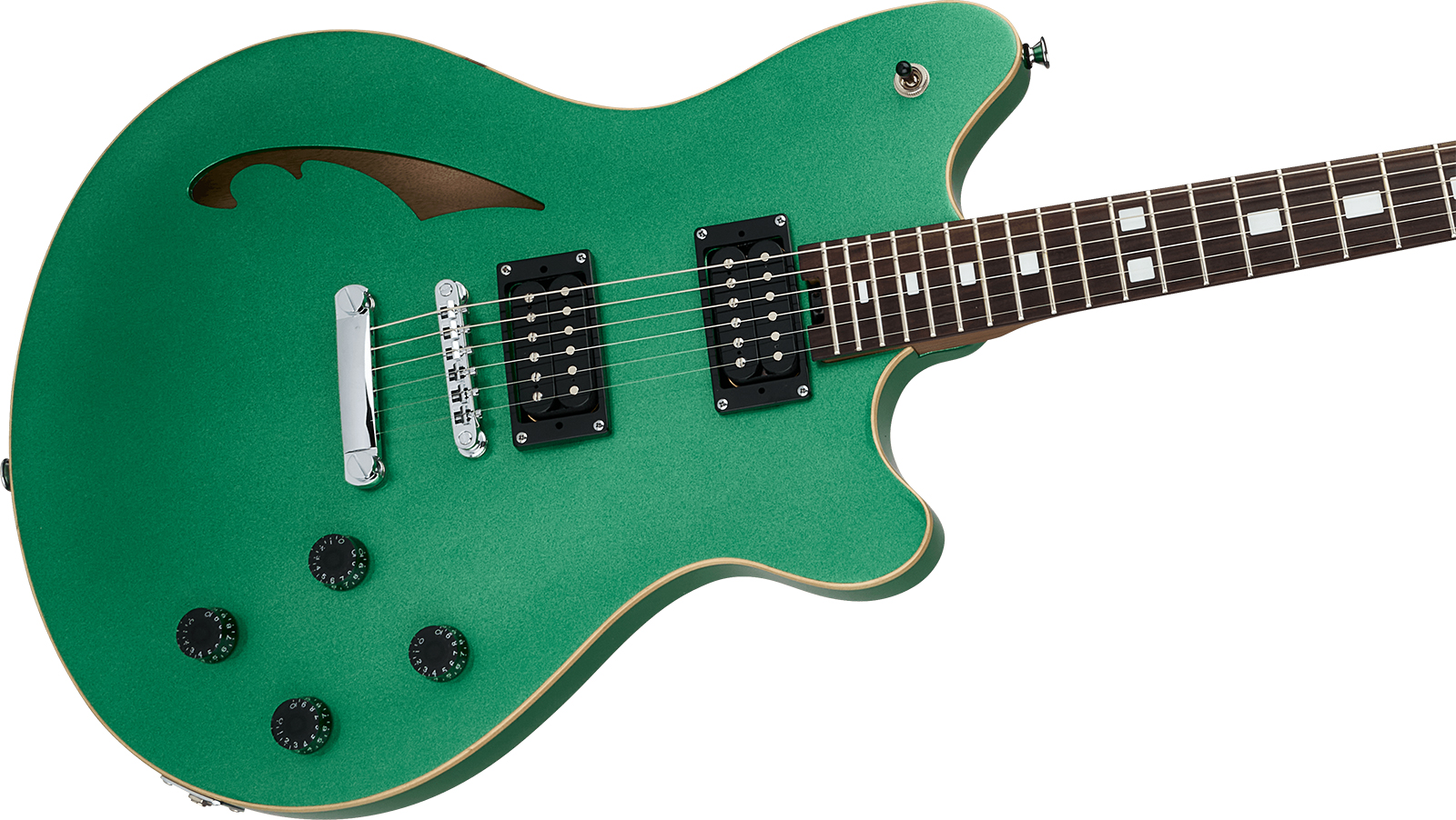 Evh Sa126 Standard 2h Ht Rw - Pelham Green - Semi-hollow electric guitar - Variation 2