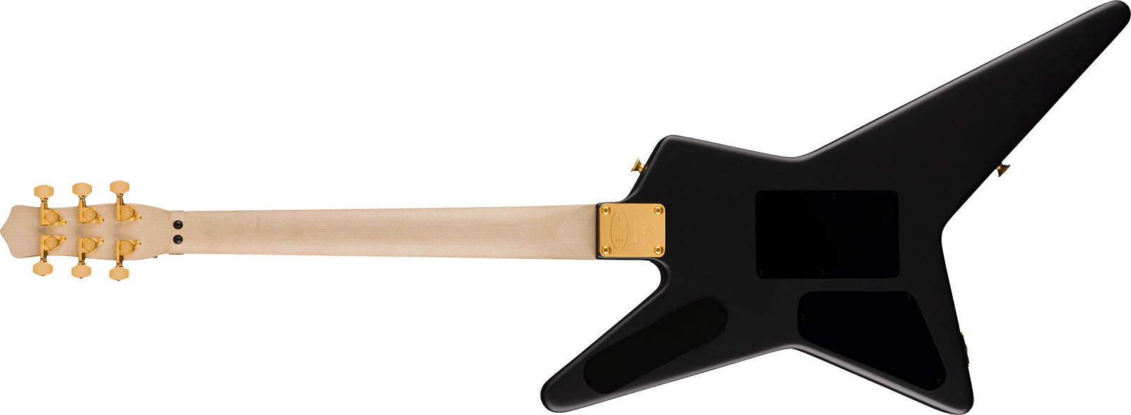 Evh Star Limited Edition 1h Fr Eb - Stealth Black With Gold Hardware - Metal electric guitar - Variation 1