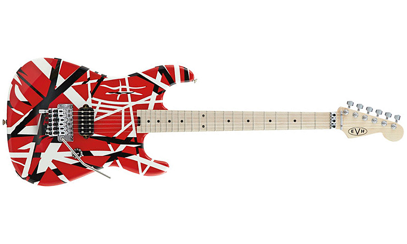 Evh Striped Series - Red With Black Stripes - Str shape electric guitar - Variation 2
