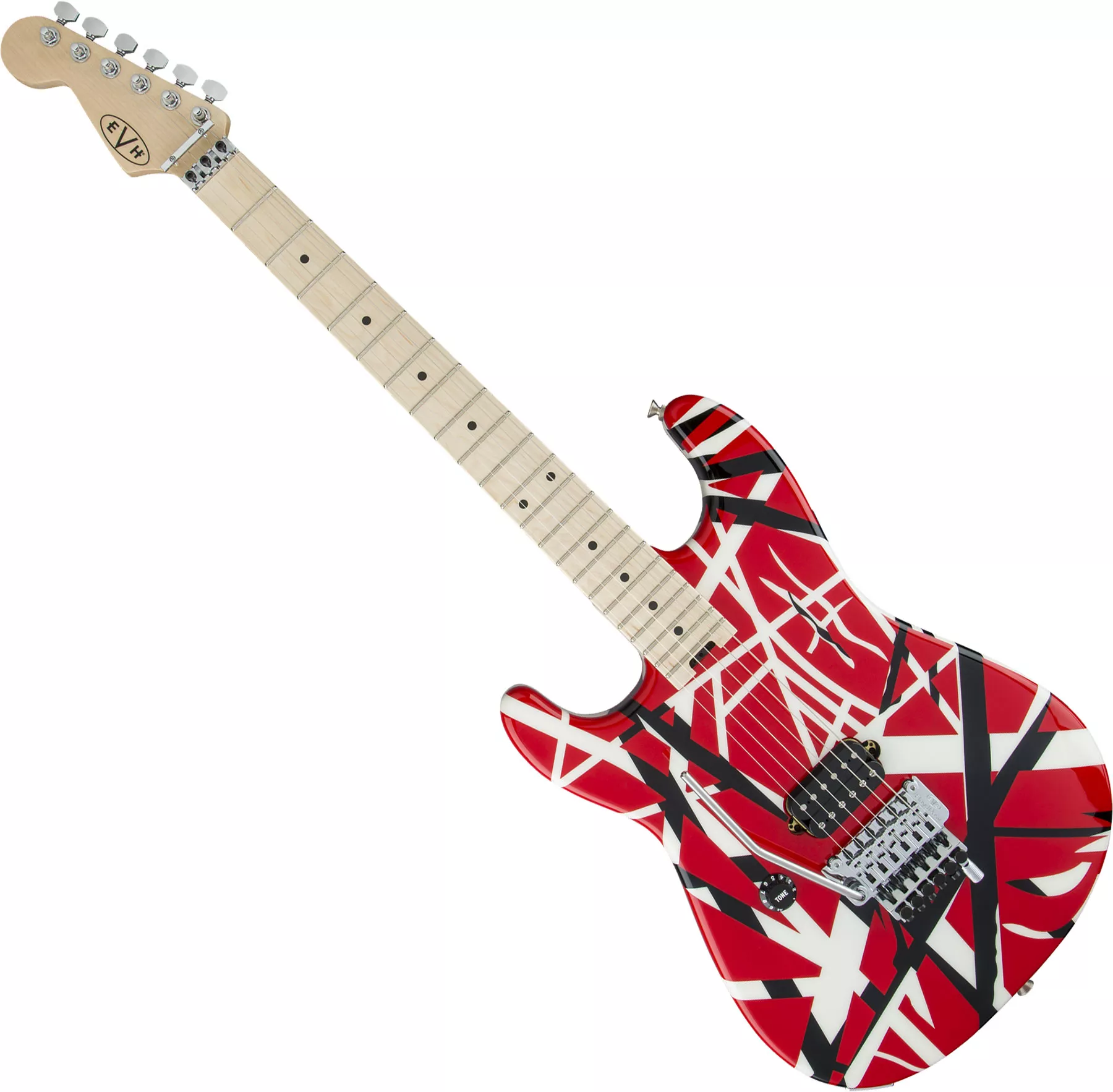 custom　Left　Left-handed　graphics　Series　Evh　Striped　guitar　stripes　red　Hand　5150　white　electric　LH　black