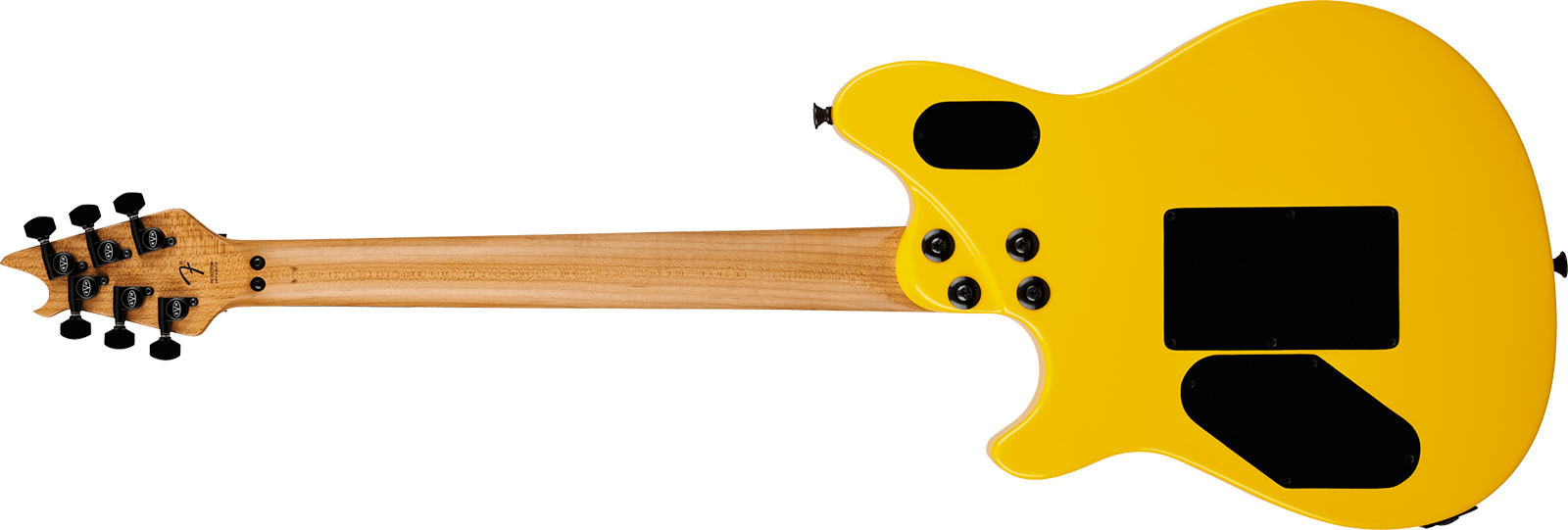Evh Wolfgang Special Baked Maple Mex 2h Fr Eb - Caution Yellow - Metal electric guitar - Variation 1