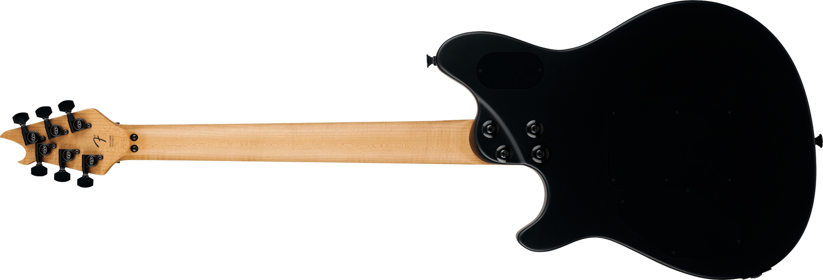 Evh Wolfgang Special Baked Maple Mex 2h Fr Eb - Stealth Black - Metal electric guitar - Variation 1