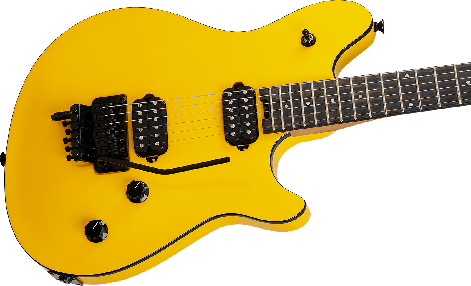 Evh Wolfgang Special Baked Maple Mex 2h Fr Eb - Caution Yellow - Metal electric guitar - Variation 2