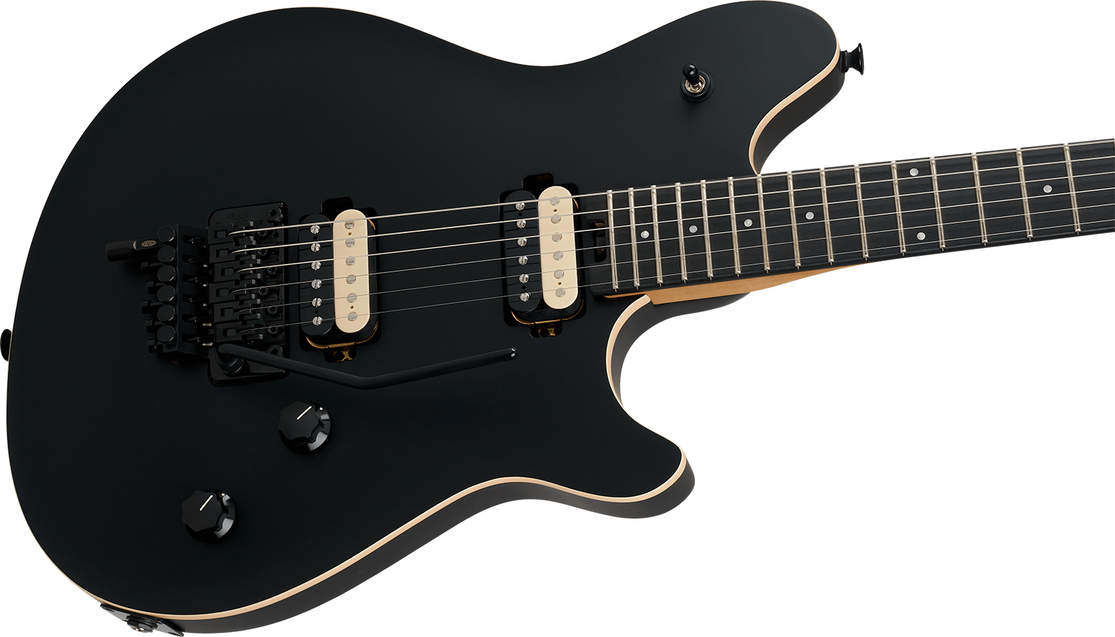 Evh Wolfgang Special Baked Maple Mex 2h Fr Eb - Stealth Black - Metal electric guitar - Variation 2