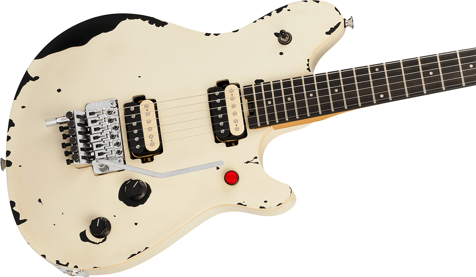 Evh Wolfgang Special Ltd Mex 2h Fr Eb - Distressed Ivory - Signature electric guitar - Variation 2