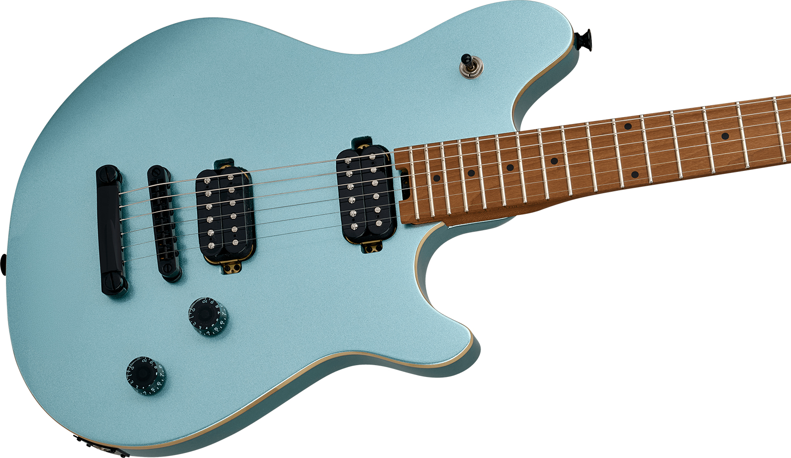 Evh Wolfgang Standard Tom Ind 2h Ht Mn - Sea Foam Pearl Metallic - Metal electric guitar - Variation 2
