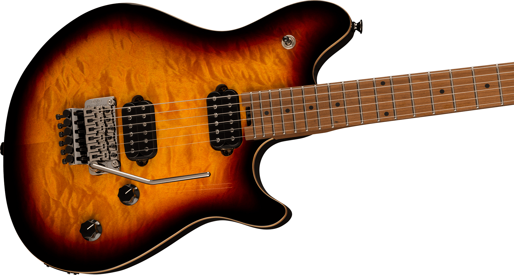 Evh Wolfgang Wg Standard Qm 2h  Fr Mn - 3-color Sunburst - Metal electric guitar - Variation 2