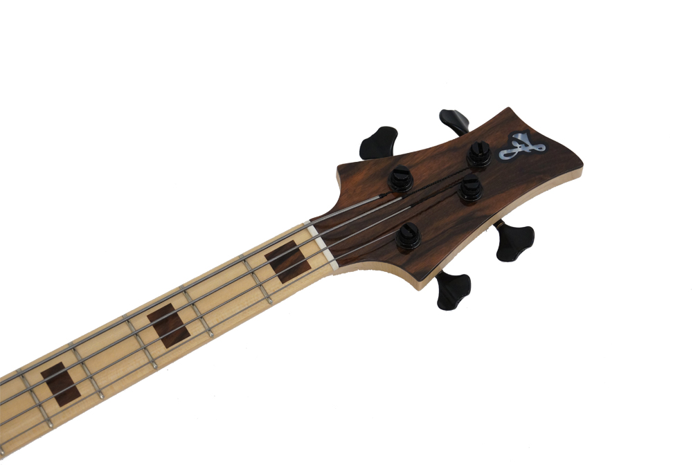 F Bass Bn 4 String Macassar Top Block Inlays 4c Mn Natural - Solid body electric bass - Variation 4