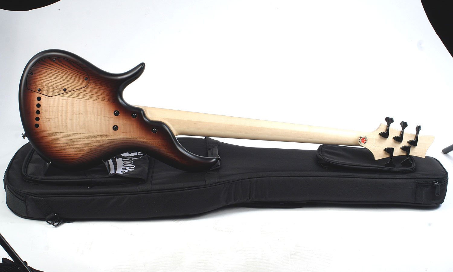 F Bass Bnf5 Fretless 5 String Ebony Fretboard - Brown Burst Satin - Solid body electric bass - Variation 2