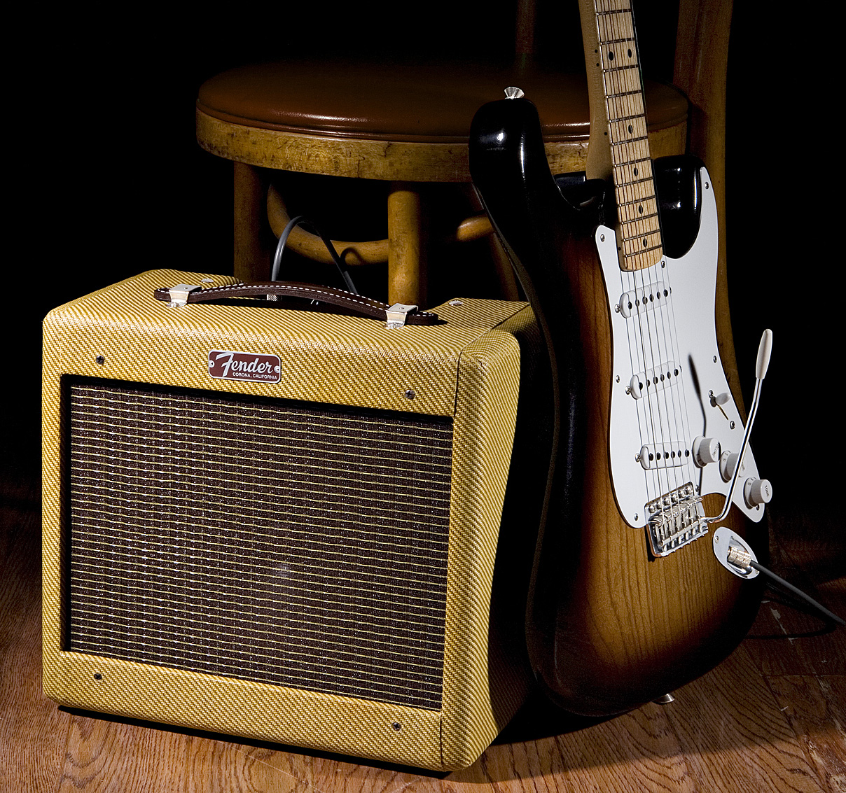 Fender 1957 Custom Champ 5w 1x8 Lacquered Tweed 2016 - Electric guitar combo amp - Variation 2