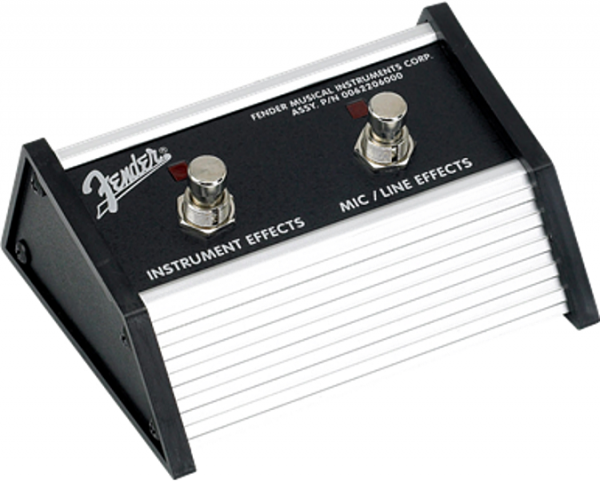 Amp footswitch Fender 2-Button Contemporary Footswitch Effects On-Off (MIC-INST Channels)