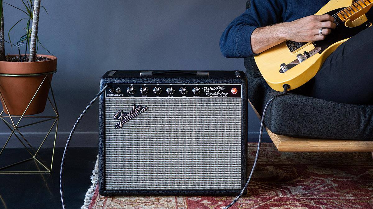 Fender '64 Custom Princeton Reverb Vintage Pro Tube 12w 1x10 - Electric guitar combo amp - Variation 5