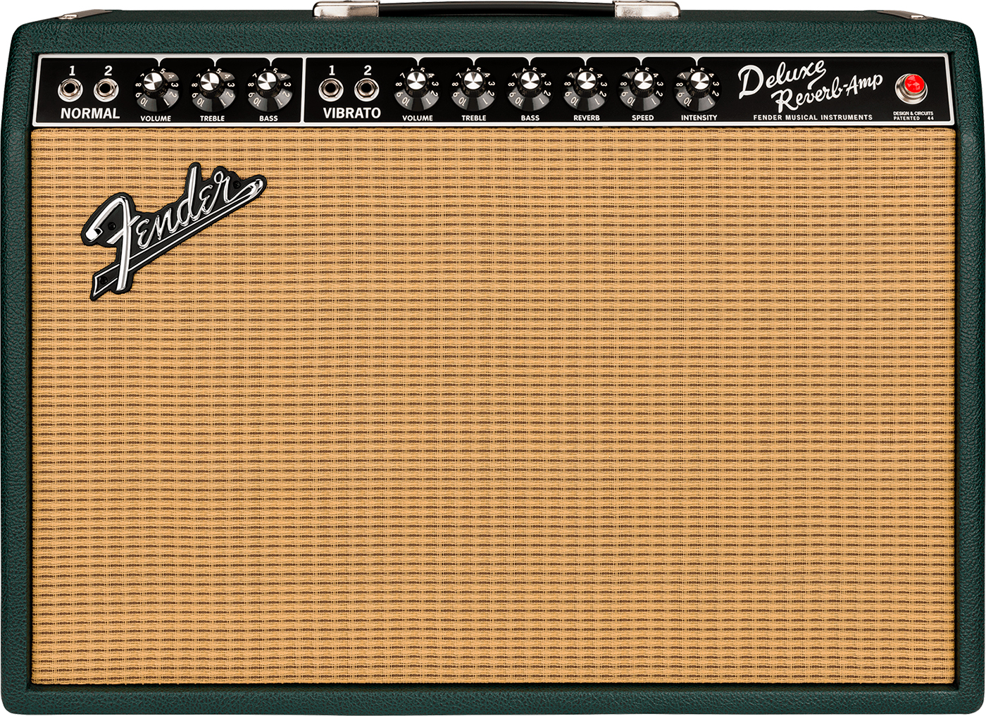 Fender 65 Deluxe Reverb Ltd 22w 6v6 1x12 Eminence Sc64 British Racing Green - Electric guitar combo amp - Variation 1