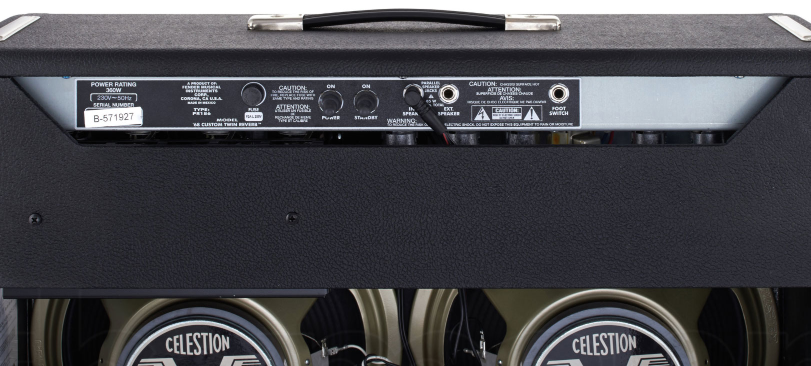 68 Custom Twin Reverb Black and Silver Electric guitar combo amp